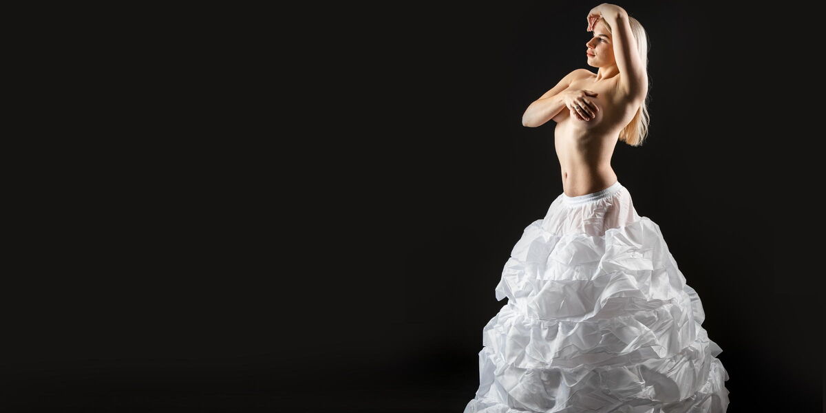 Teilakt verdeckt Fotostudio